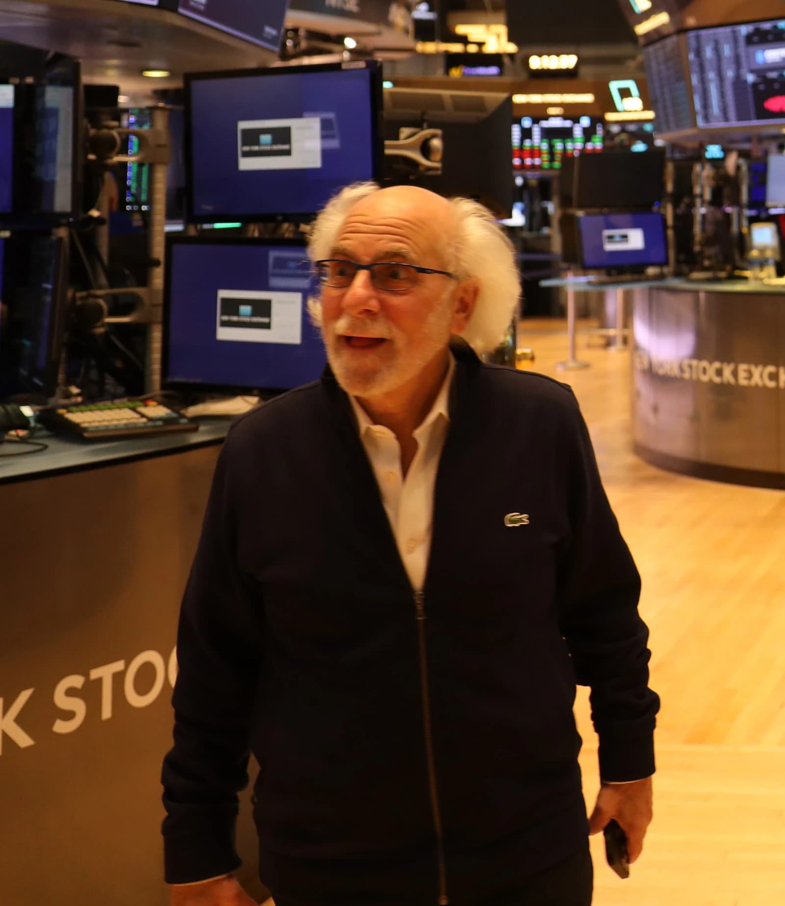 Peter Tuchman at the New York Stock Exchange.