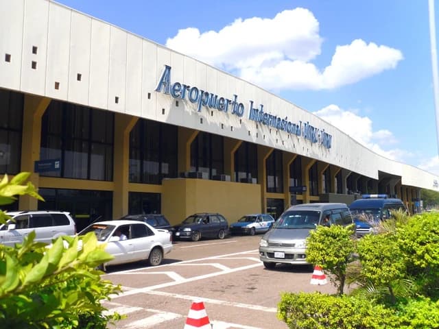 Exterior view of Viru Viru International Airport terminal in Santa Cruz, Bolivia.
