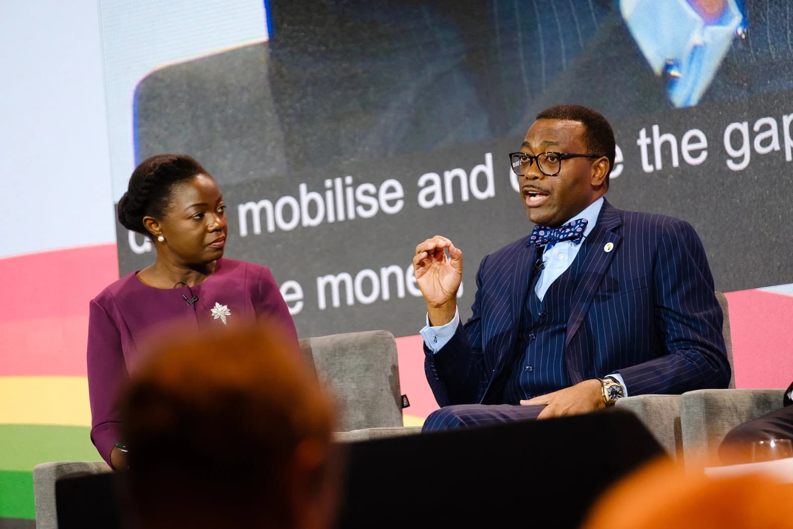 His Excellency Dr Akinwumi Adesina speaking at the UK-Africa Investment Summit in London.