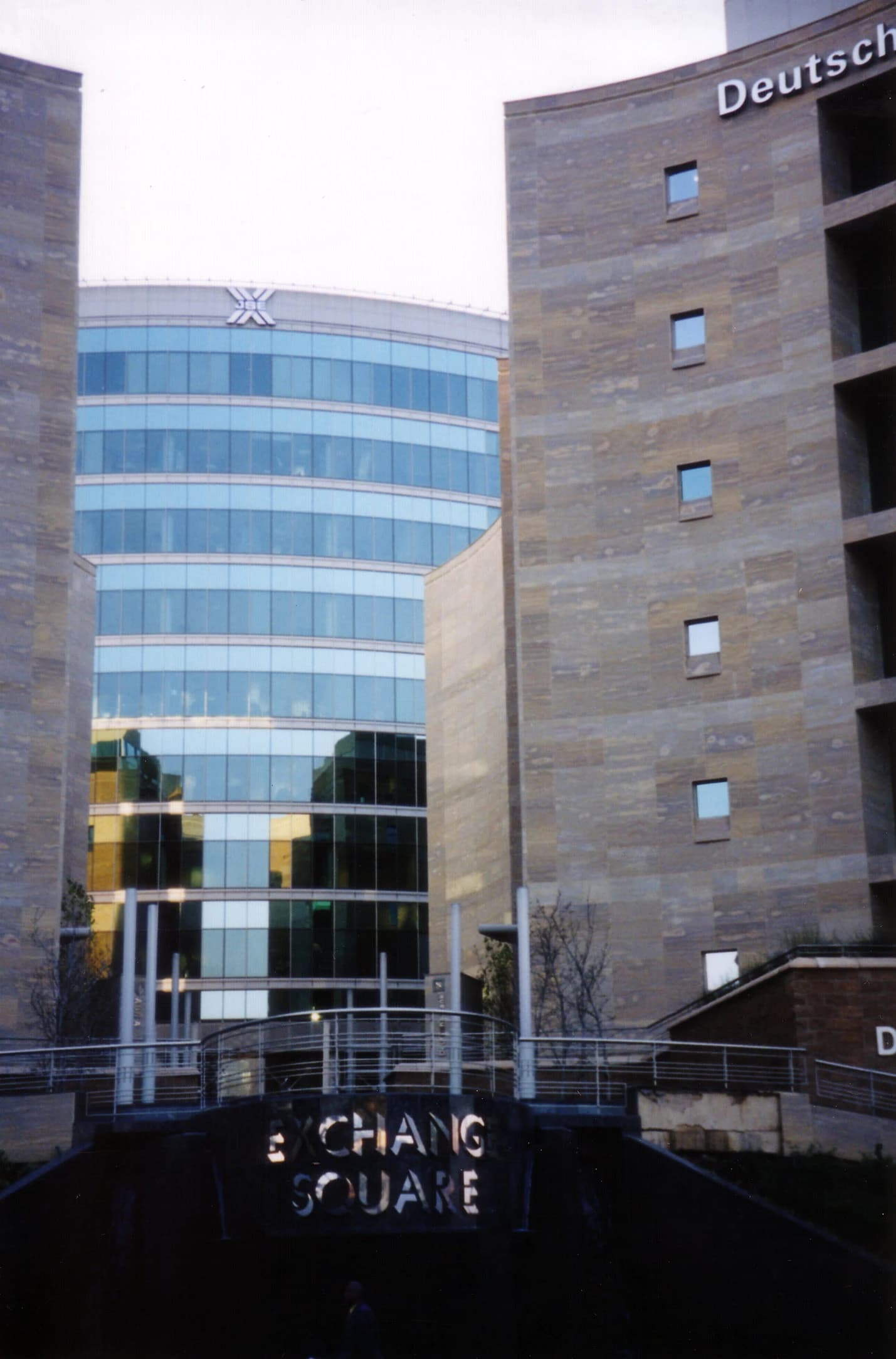 Buildings of the Johannesburg Stock Exchange and Exchange Square in South Africa.
