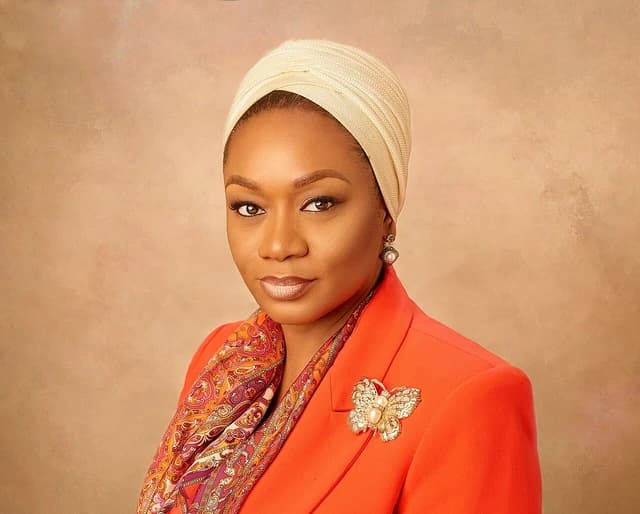 Aishah Ahmad, Deputy Governor of the Central Bank of Nigeria, posing for a portrait.