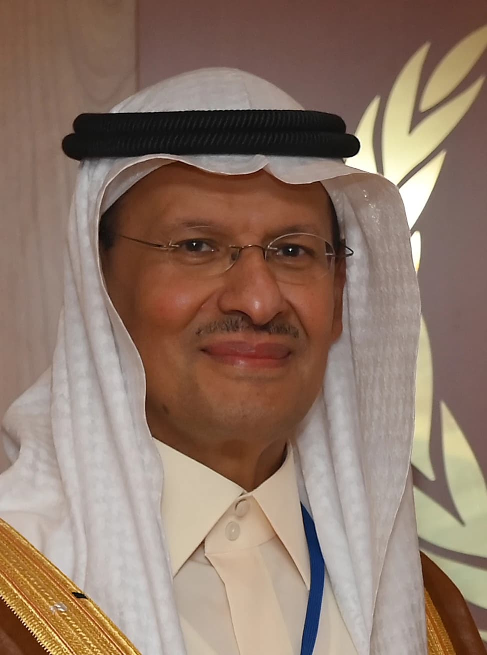 Abdulaziz bin Salman, Saudi Arabian Minister of Energy, looks forward while wearing traditional attire.