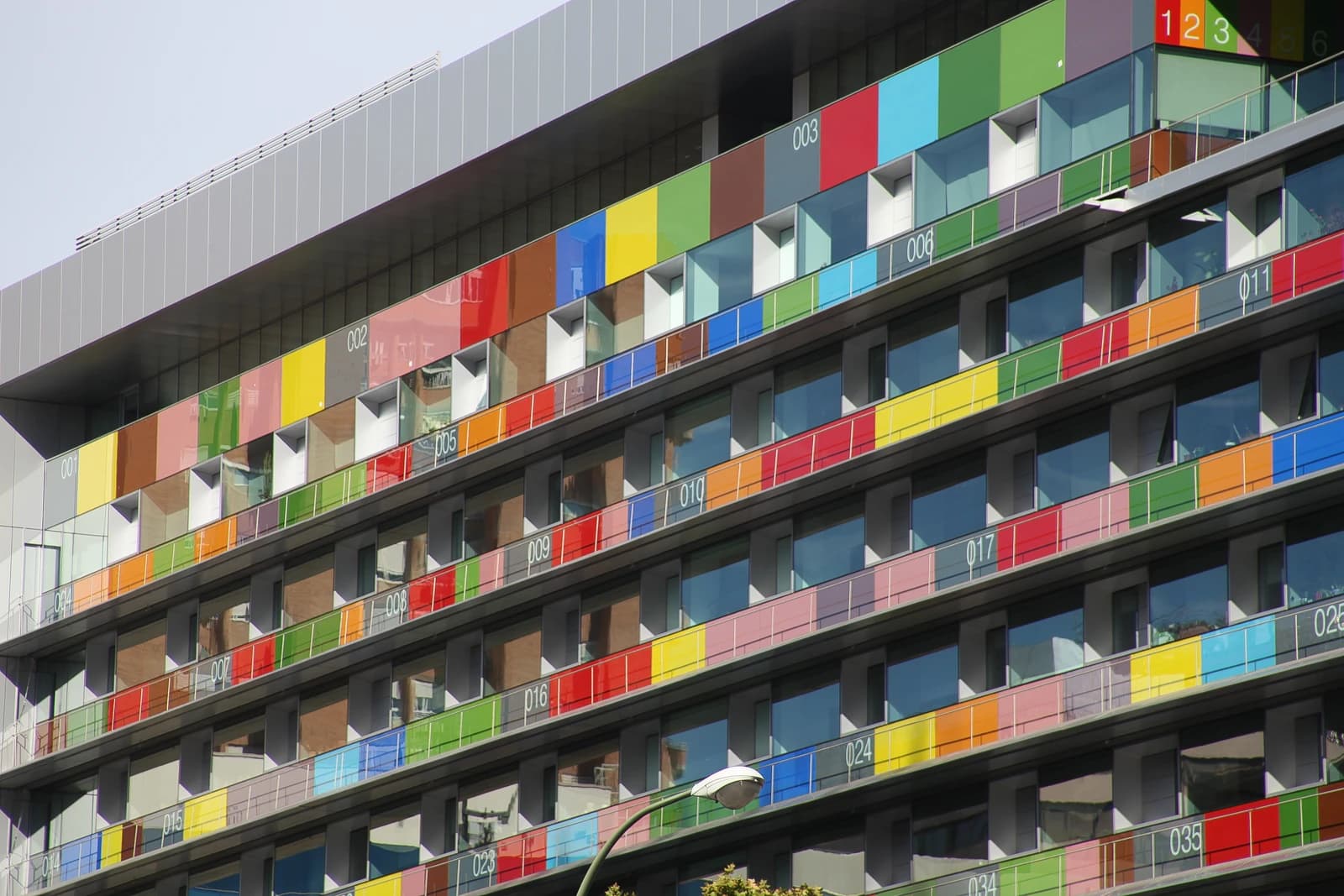Building of the National Statistics Institute in Madrid, Spain.