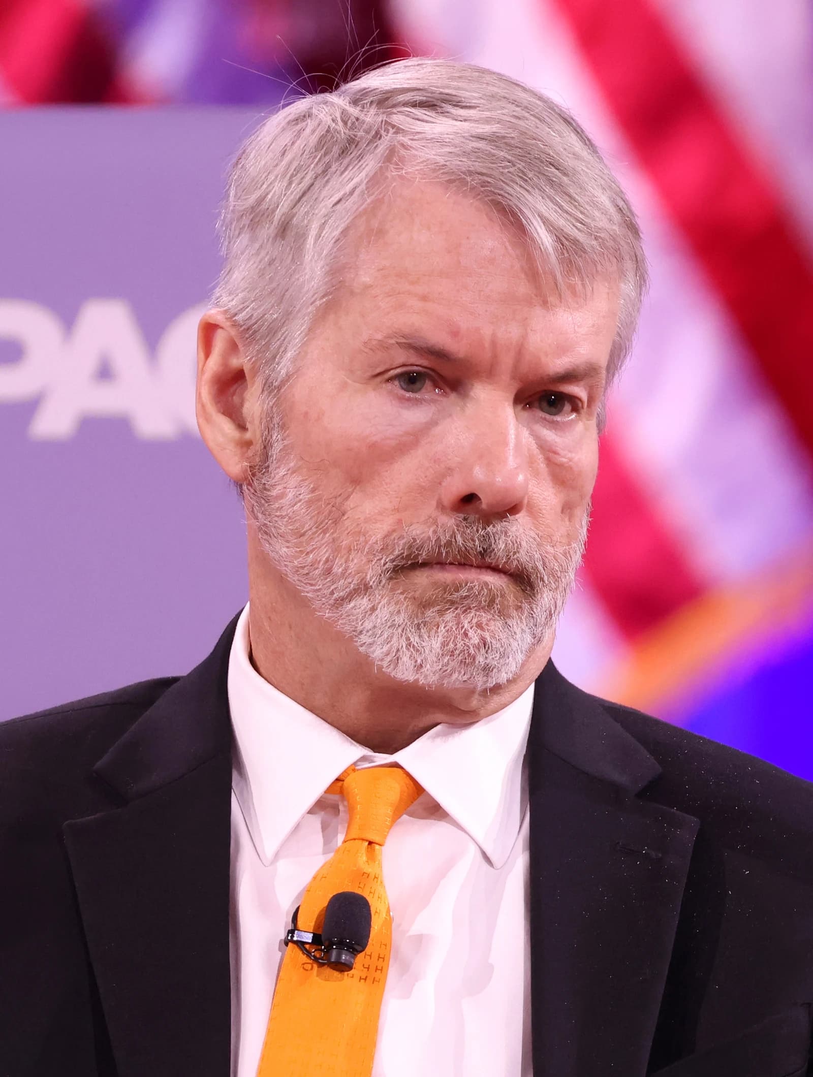 Michael Saylor, executive chairman of MicroStrategy, at an event or conference.