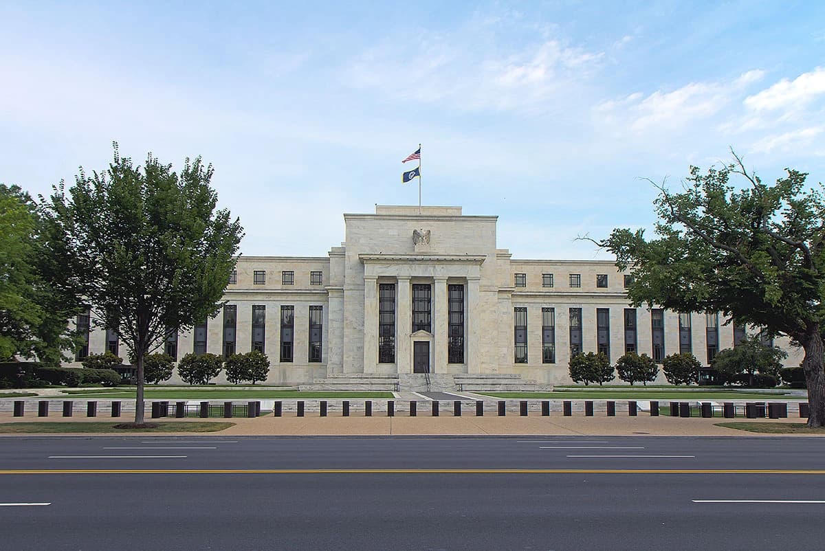 Marriner S. Eccles Federal Reserve Board Building exterior in Washington D.C.