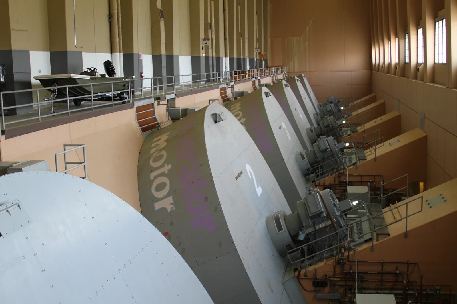 Generator hall inside Harry S. Truman Power Plant.