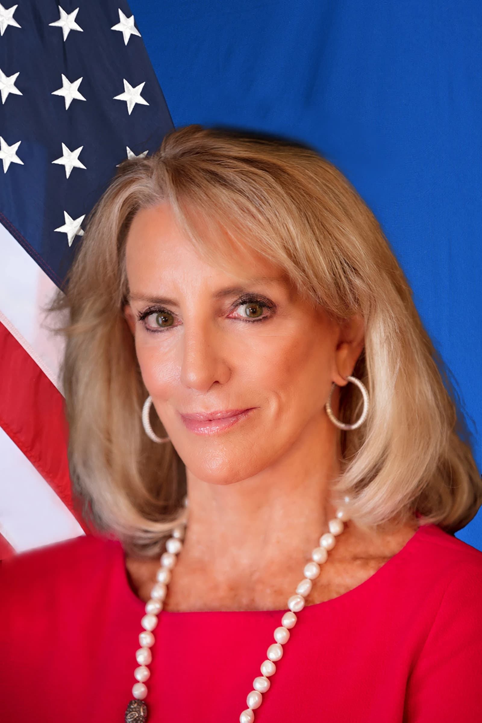 Elizabeth Frawley Bagley, US Ambassador to Brazil, poses for an official portrait.