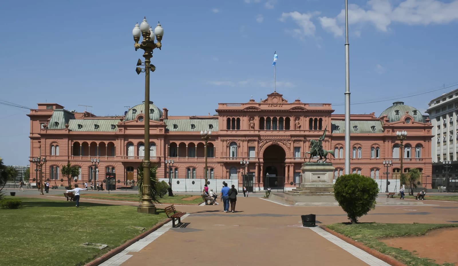 Casa Rosada, the official residence and workplace of the President of Argentina, in Buenos Aires.