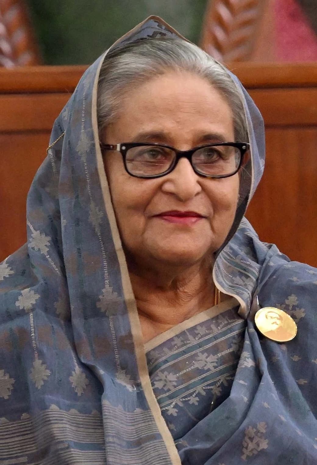 Prime Minister Sheikh Hasina of Bangladesh attending a Business Advisory Committee meeting.