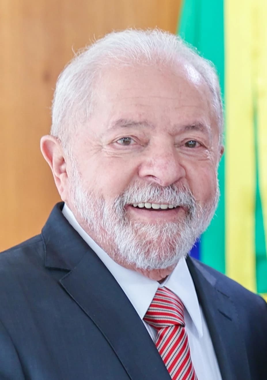 Luiz Inácio Lula da Silva, President of Brazil, smiling and looking directly at the camera.