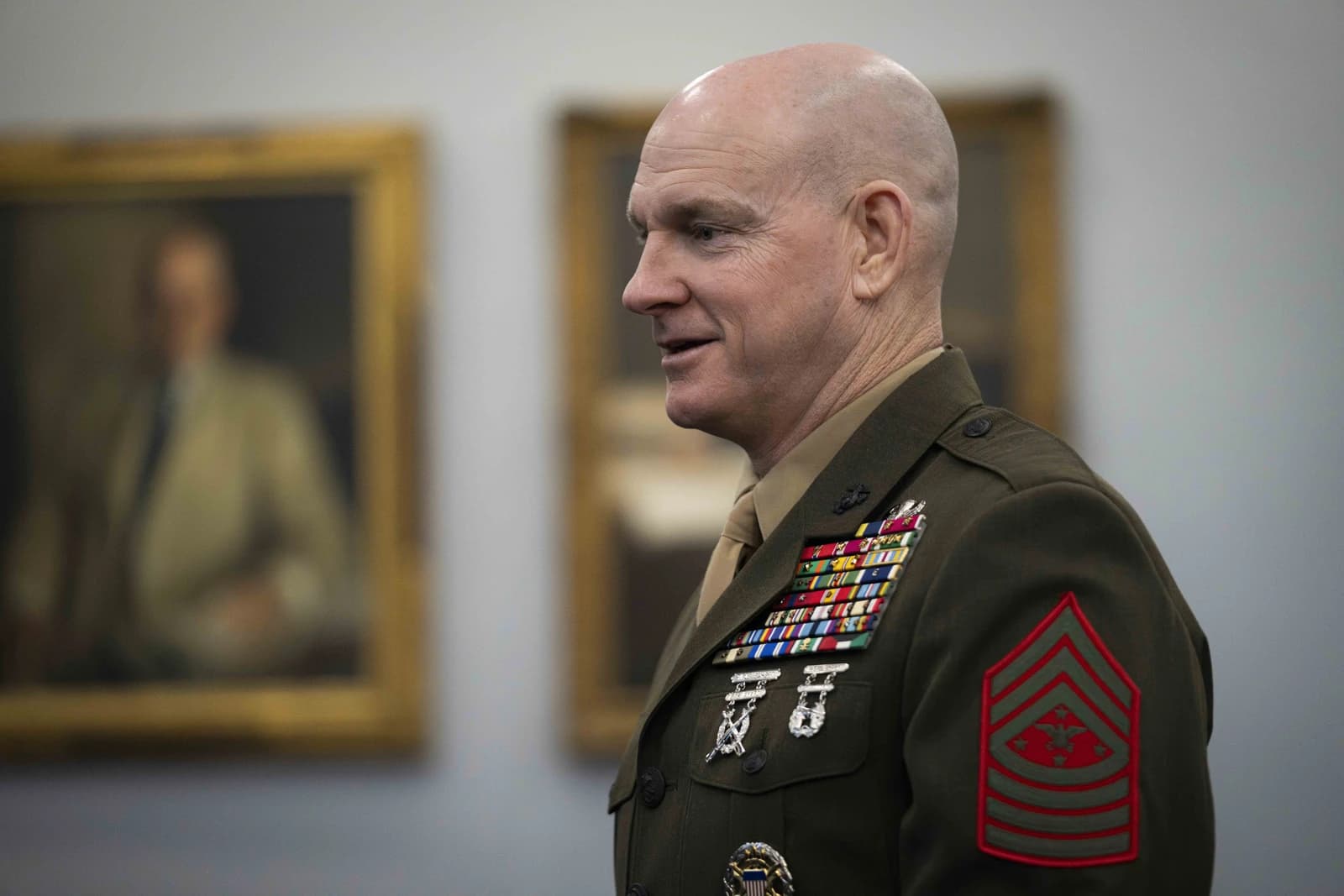 Department of Defense personnel in uniform attending a hearing in Washington, D.C.