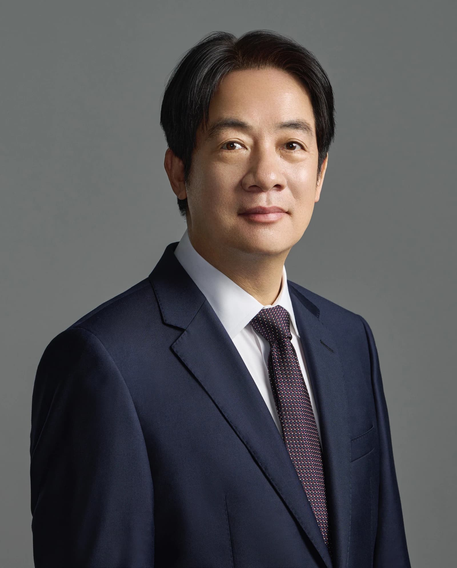 William Lai Ching-te, President of Taiwan, poses for a formal portrait.