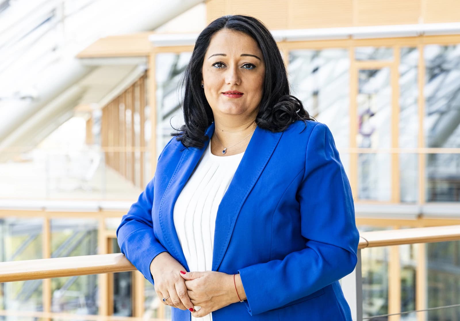 Lilyana Pavlova, Vice President of the European Investment Bank, poses for a portrait.