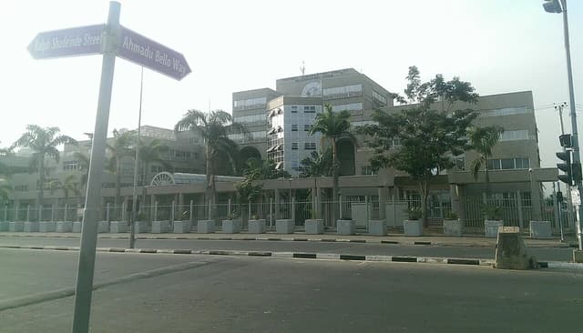Building of the Federal Ministry of Finance headquarters in Abuja, Nigeria.