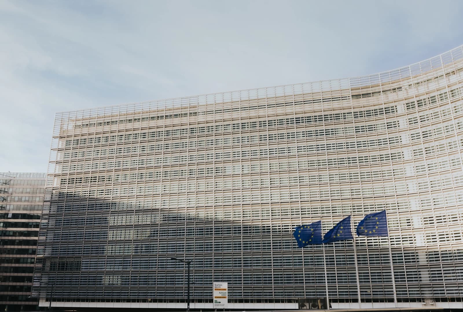 Berlaymont building, headquarters of the European Commission, in Brussels, Belgium.