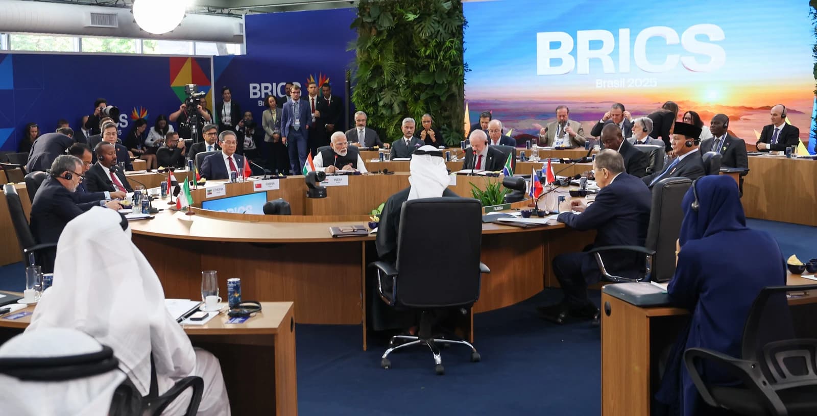 BRICS leaders and delegates attend 17th BRICS Summit in Brazil.