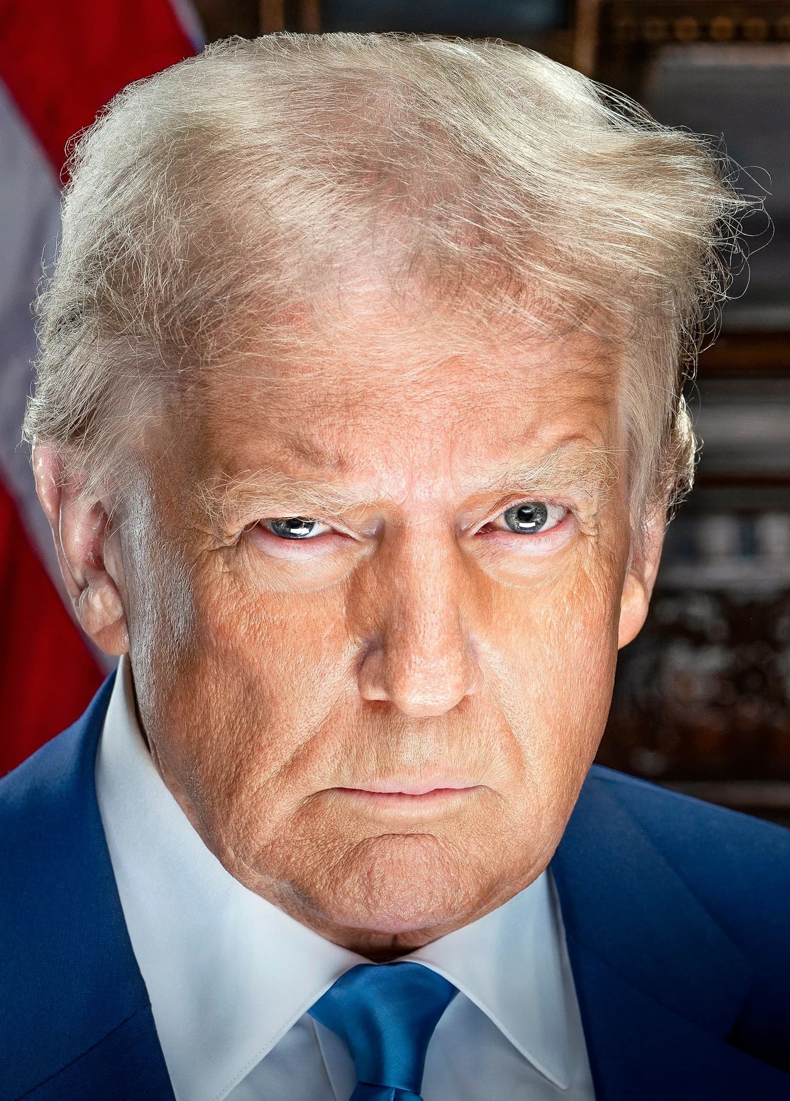 Donald J. Trump, former President of the United States, poses for an official portrait.
