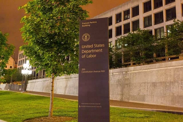 The Frances Perkins Building, headquarters of the United States Department of Labor in Washington D.C.