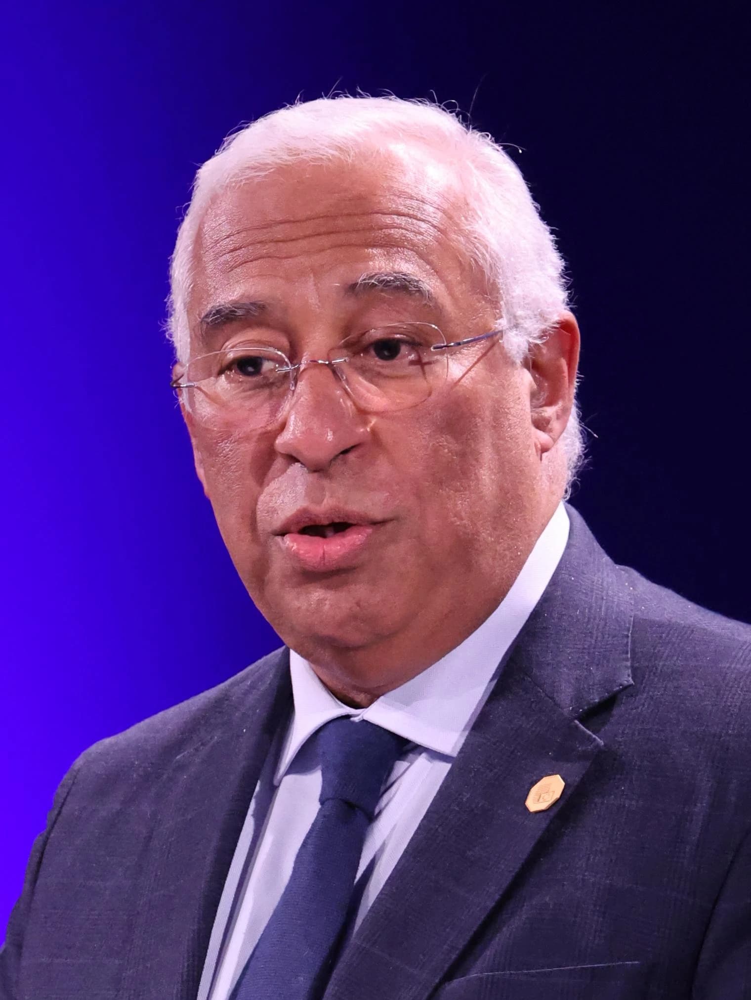 António Costa, former Prime Minister of Portugal, speaks at a conference.