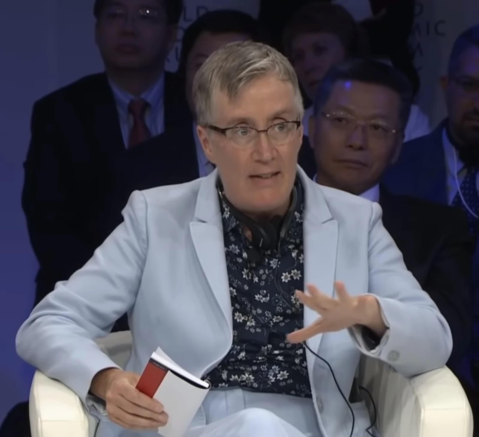 Joanna Bryson, professor of ethics and technology, speaking at the World Economic Forum.