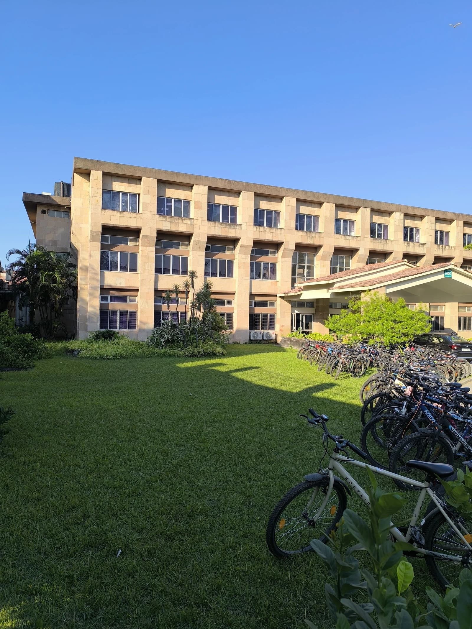 Campus building of the Indian Institute of Technology Guwahati, Assam, India.