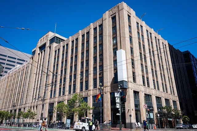Exterior view of the X (Twitter) Headquarters building in San Francisco.