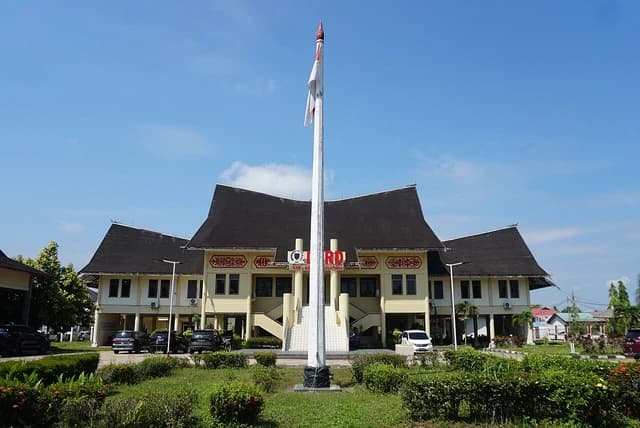 Building of the Regional People's Representative Council (DPRD) in Barito Selatan, Indonesia.