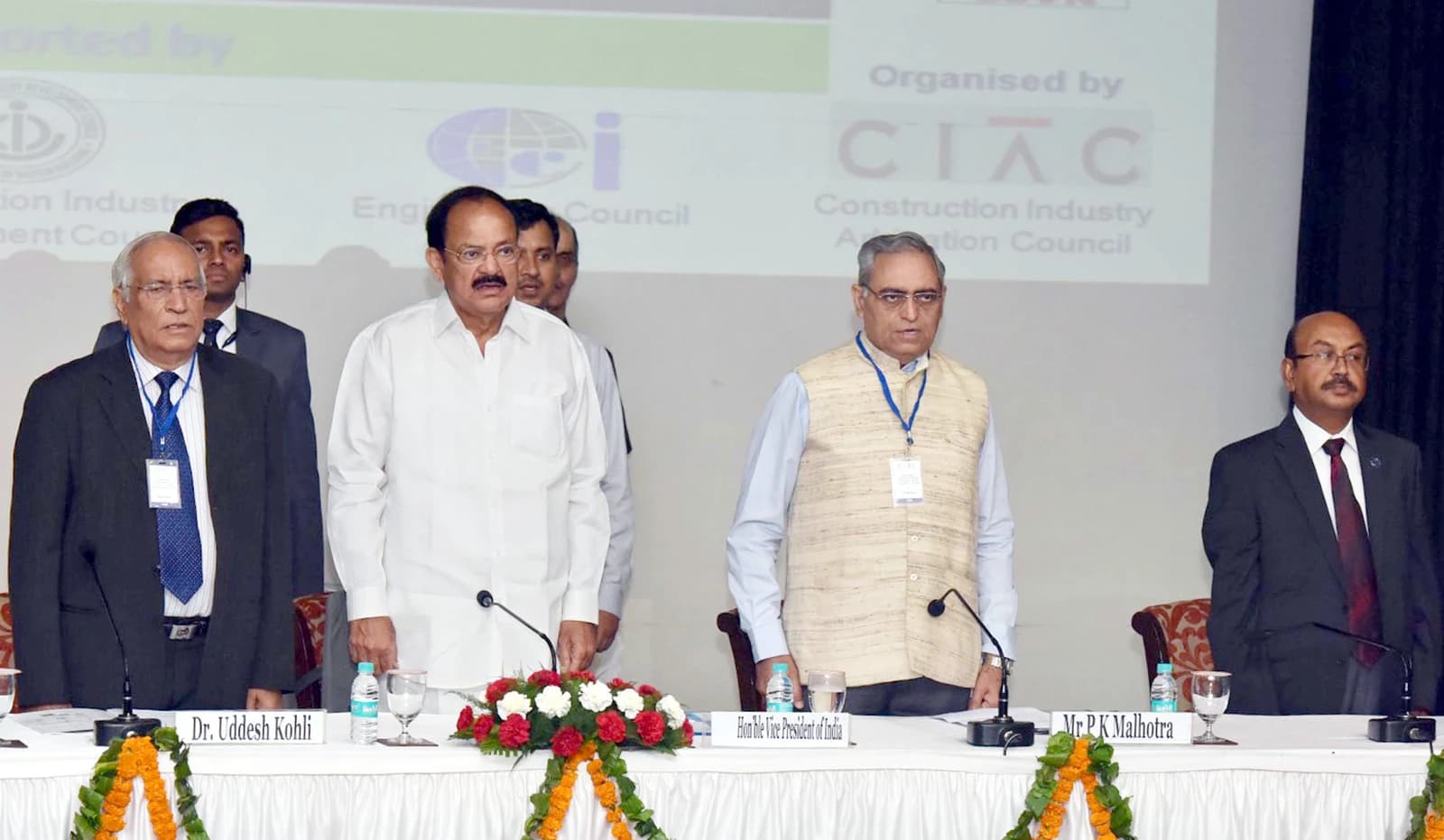 M. Venkaiah Naidu, Vice President of India, at an arbitration conference in New Delhi.