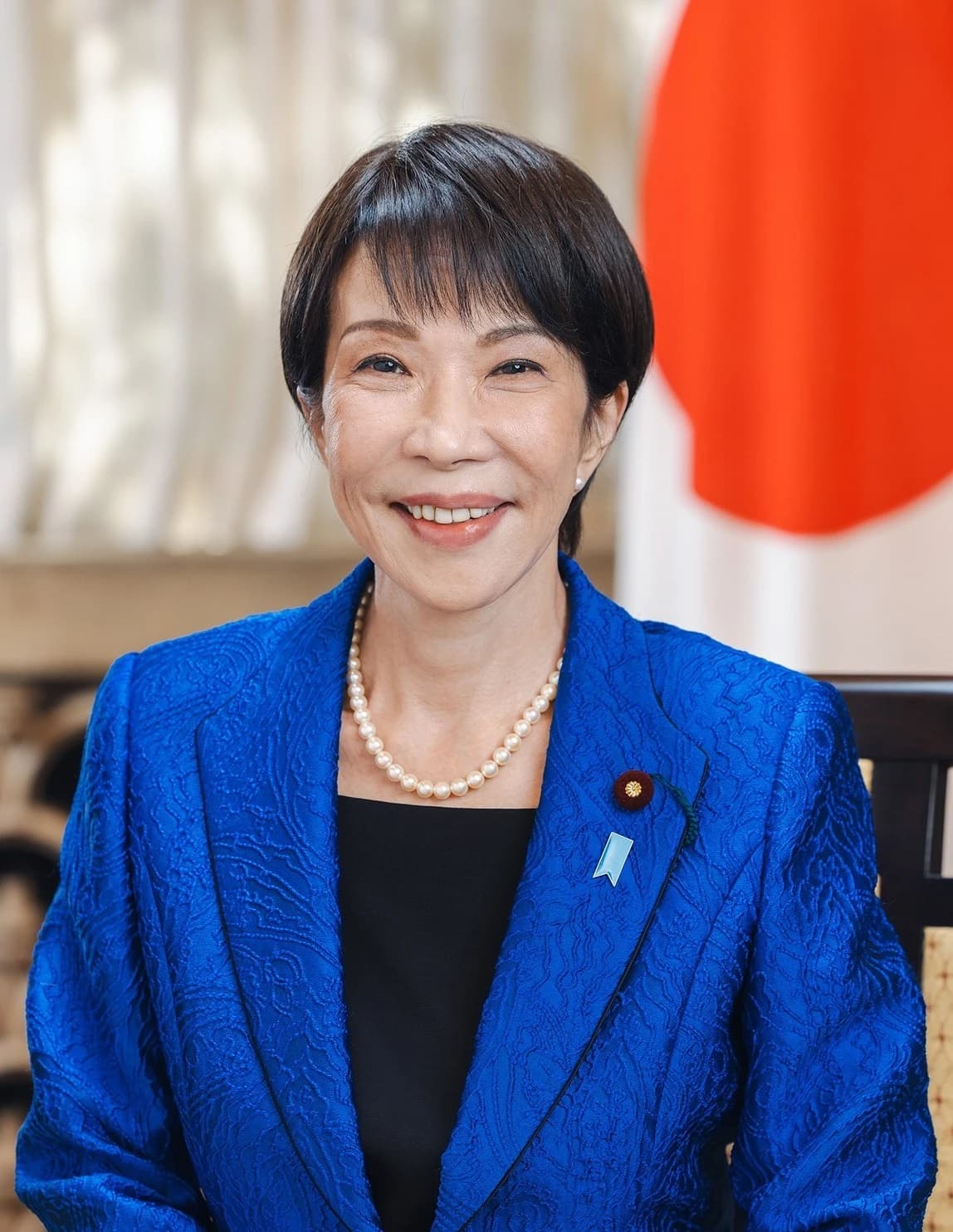 Sanae Takaichi, Prime Minister of Japan, poses for an official portrait.
