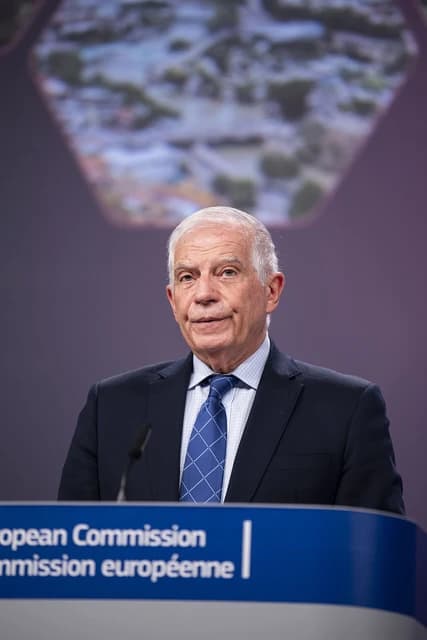 Josep Borrell, High Representative of the Union for Foreign Affairs and Security Policy, at a press conference.