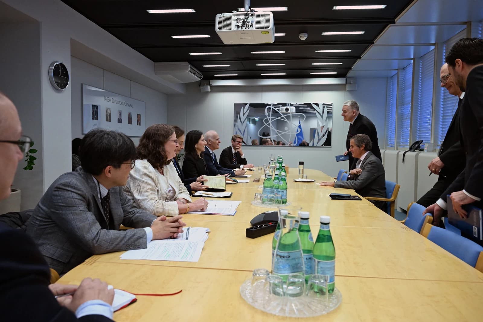 International Atomic Energy Agency representatives meeting with G7 and European Union Heads of Mission.