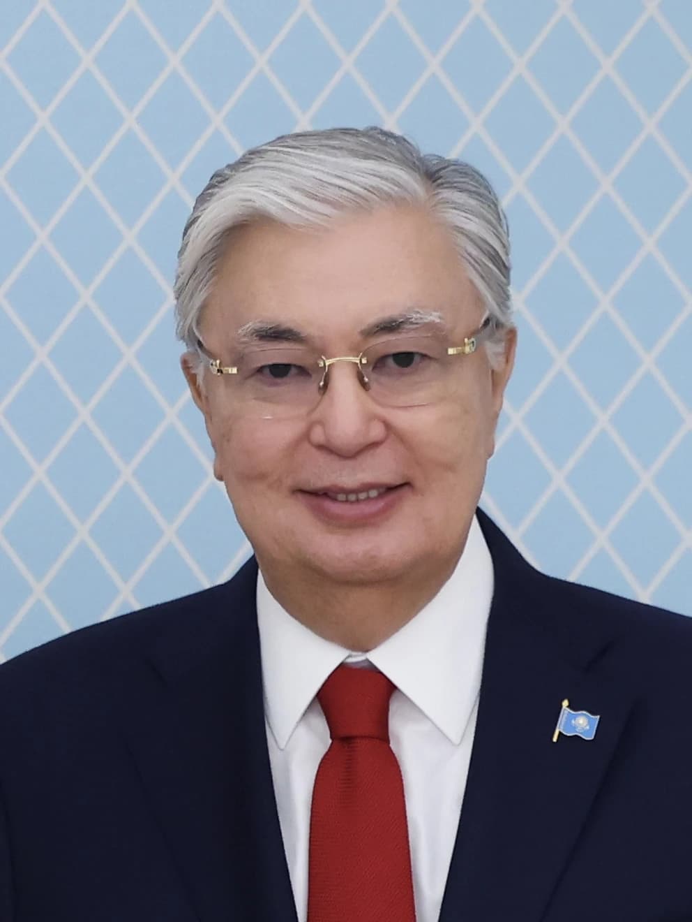 Kassym-Jomart Tokayev, President of Kazakhstan, in an official setting.