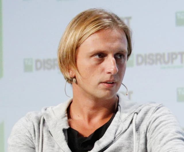Nikolay Storonsky, CEO of Revolut, speaking at a conference.