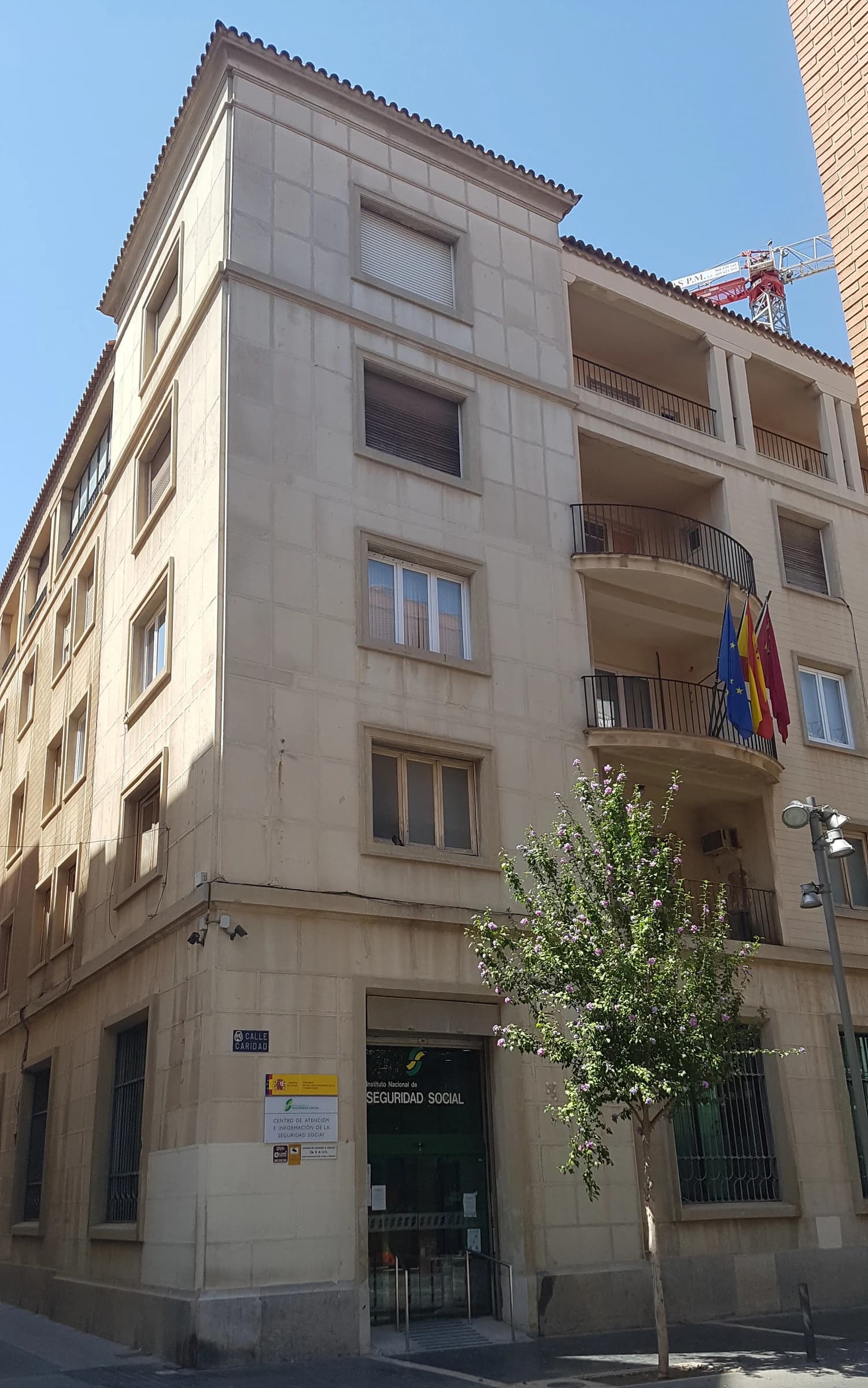 Building of the National Social Security Institute in Cartagena, Spain.
