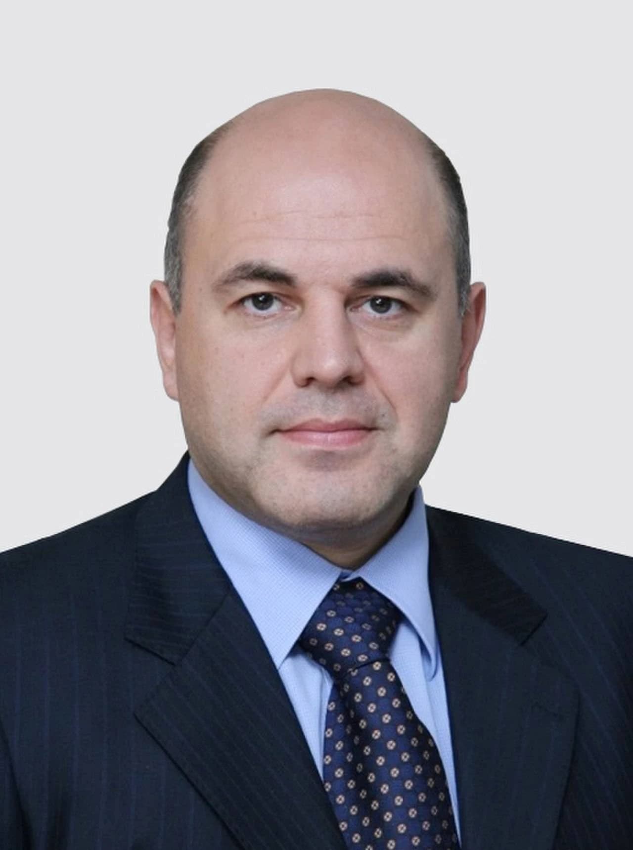 Mikhail Mishustin, Prime Minister of Russia, in a formal portrait.
