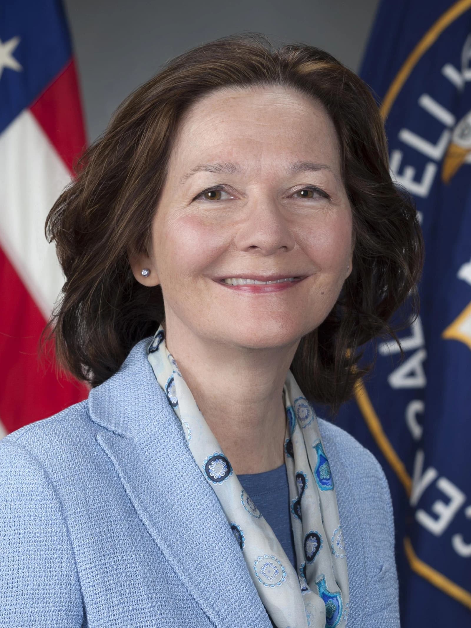 Gina Haspel, former Director of the CIA, smiling in an official portrait.