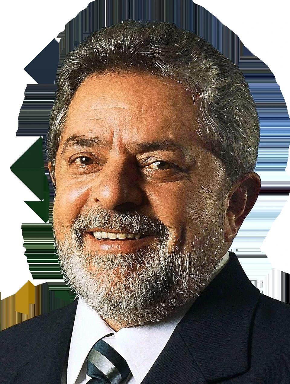 Luiz Inácio Lula da Silva, President of Brazil, smiling and looking forward.