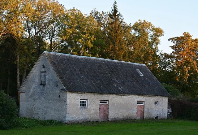 Jõelähtme post station outbuilding, a 19th-century Estonian industrial architecture monument.