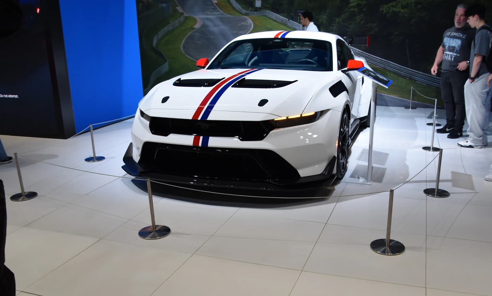 Ford Mustang GTD Spirit of America Edition super sports car on display.