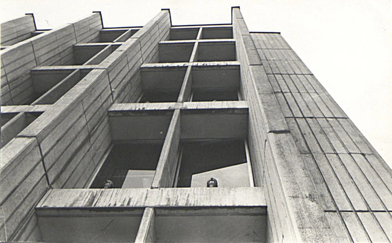 Exterior of Akbank Headquarters building, a prominent financial institution in Turkey.