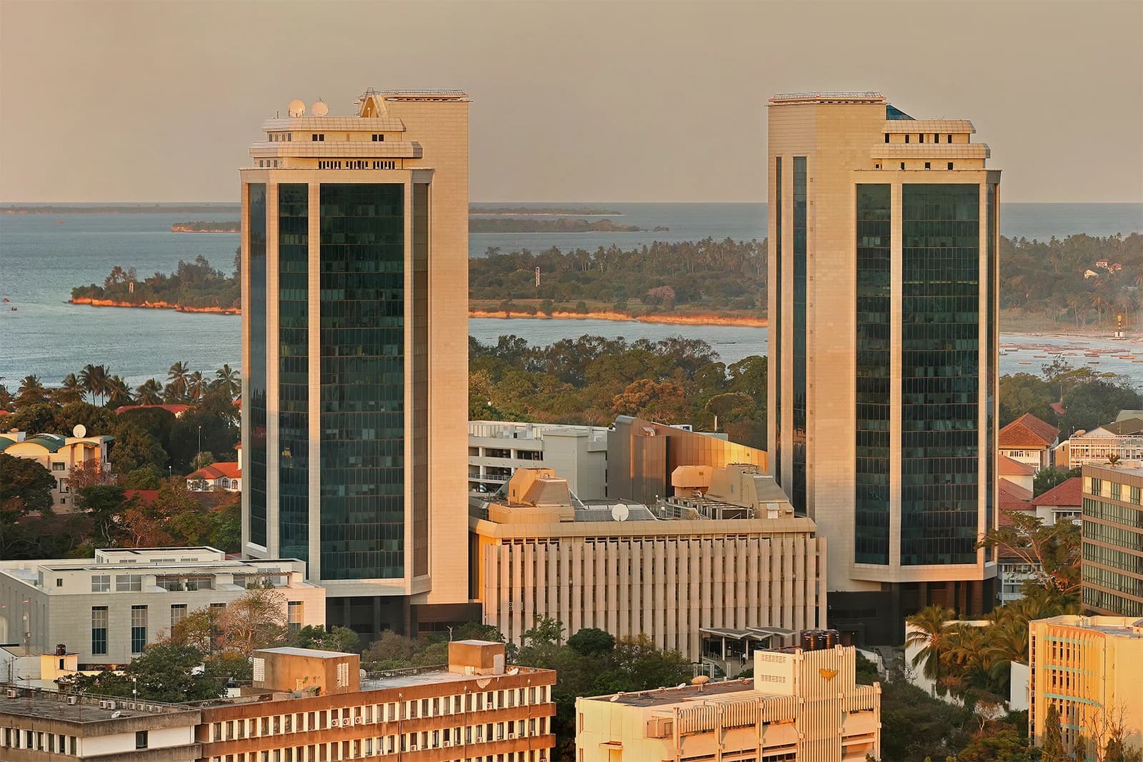 Bank of Tanzania headquarters building in Dar es Salaam.