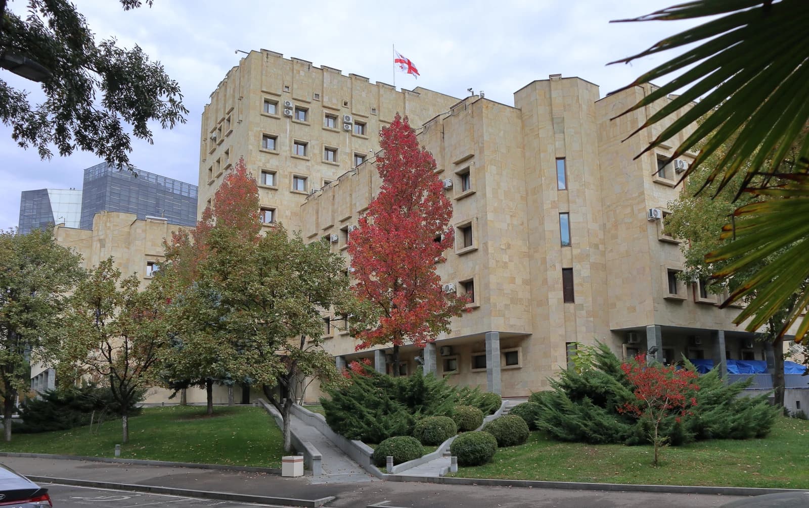 Building exterior of the Prosecutor General's Office in Tbilisi.