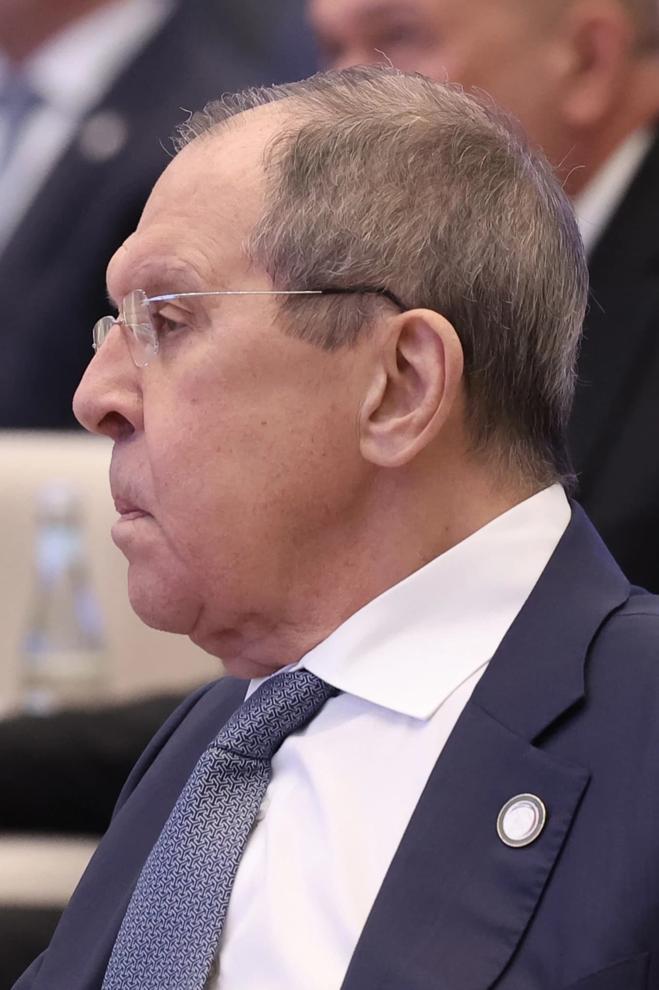 Sergey Lavrov, Russian Foreign Minister, attending an official event.