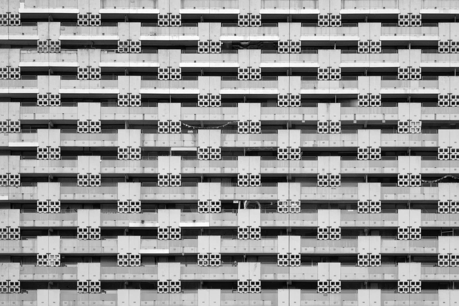 Facade of the Arabella Hochhaus, a residential building in Munich, Germany.