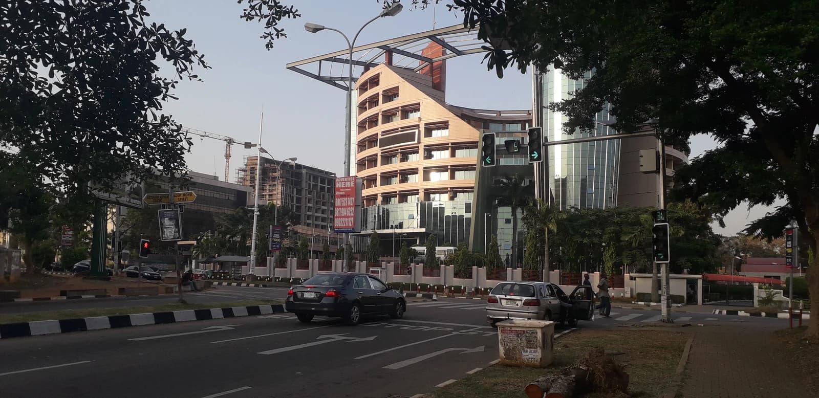 The Nigerian Communications Commission headquarters building on a sunny day.