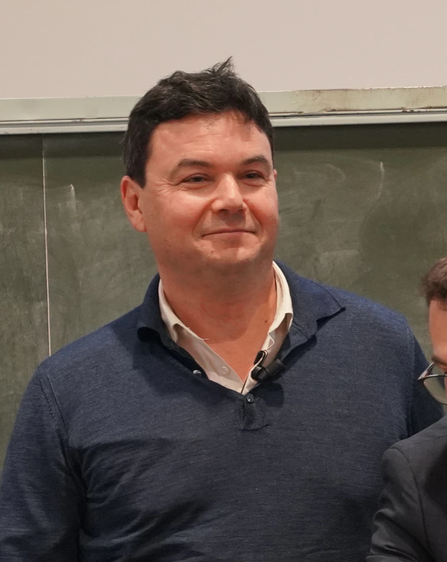 Thomas Piketty, French economist, speaking at an event or lecture.