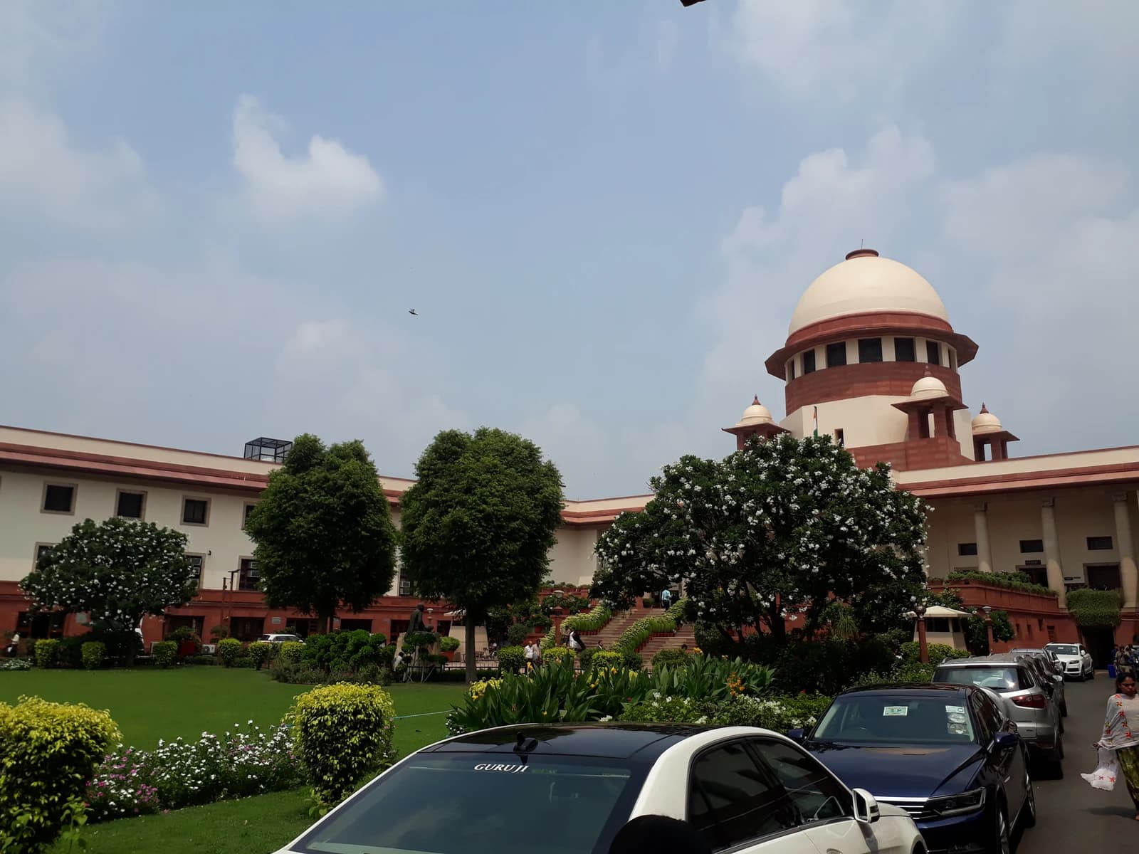 Exterior view of the Supreme Court of India building in New Delhi.