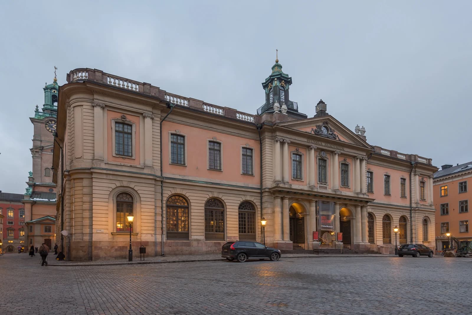The Börshuset building in Stockholm, Sweden, seen from the outside.