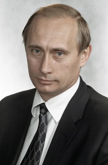 Vladimir Putin, Director of the Federal Security Service, poses for a portrait.