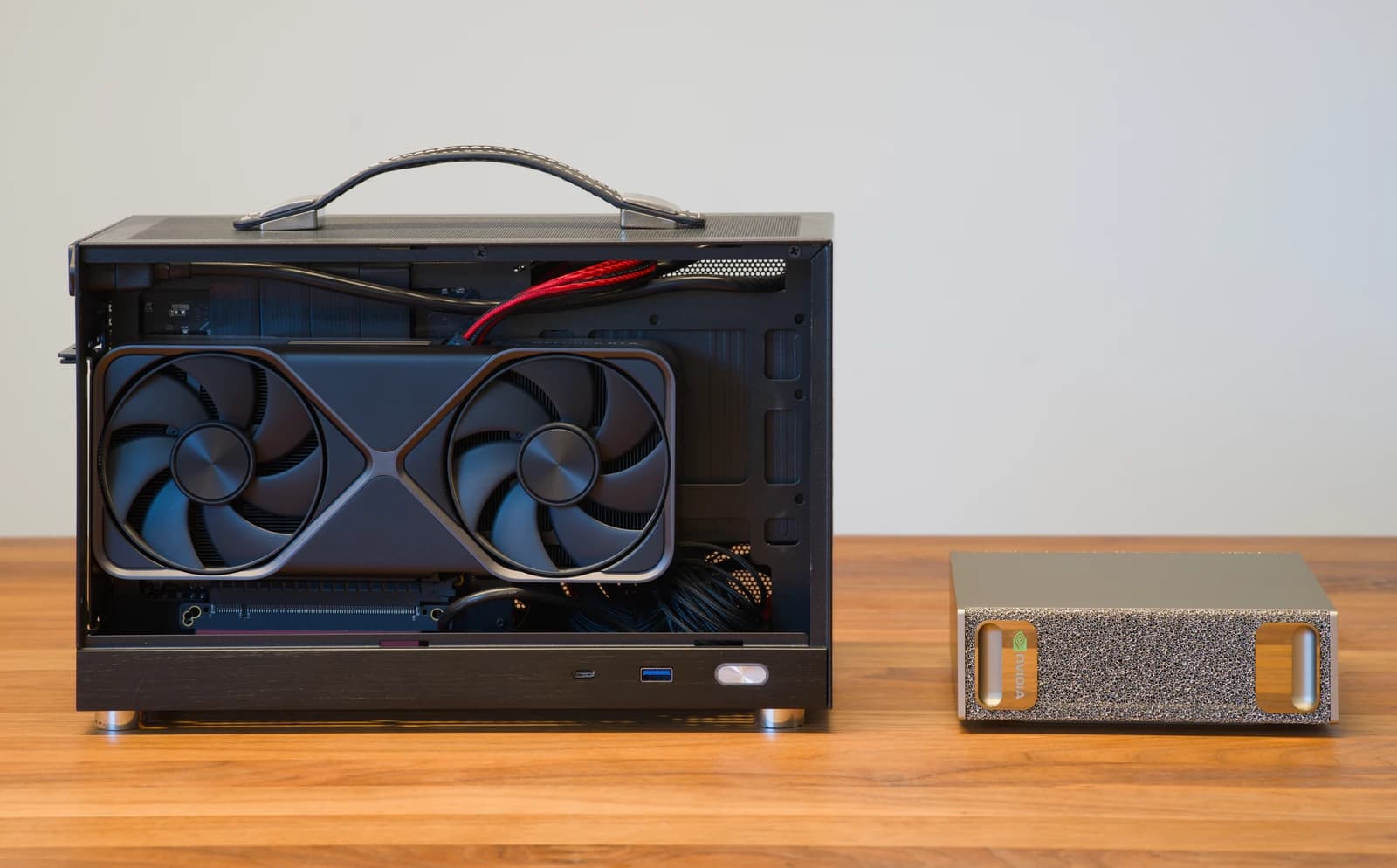NVIDIA RTX Spark and a compact PC featuring an NVIDIA GeForce RTX 5070 graphics card.